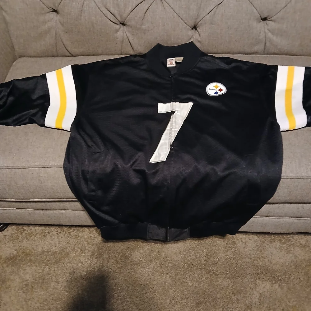 Pittsburgh Steelers Ben Roethlisberger, #7,  Lined Zipped Jacket.  XL - Picture 9 of 16